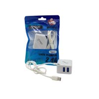 Cargador 2.4A Imega Tipo C Rapido Bolsa + 2 Salidas Usb- Mg556