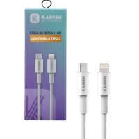 Cable Usb Iphone 4.2A Tipo C A Lightning Karsen C-301