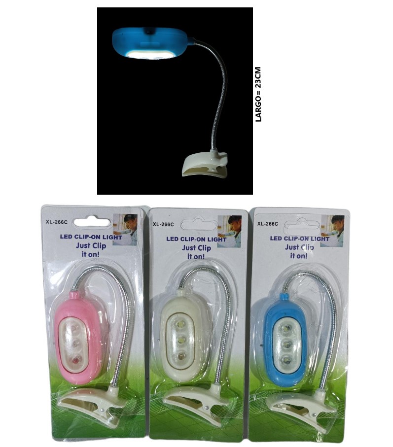 Linterna Clip Led A Pila - Lampara Mini - Xl-266C
