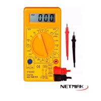 Tester Multimetro Digital Con Buzzer Y Cable Netmak Nm-830