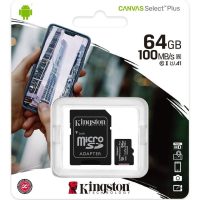 Memoria Micro Sd 64Gb Kingston  Canvas Select Plus  Clase 10 Original