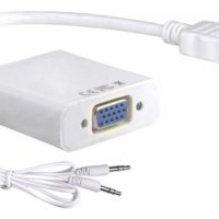 Convertidor Conversor Adaptador Hdmi A Vga Con Salida De Audio Netmak Nm-C81A