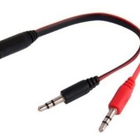 Adaptador Miniplug Spliter 3.5 A Salida De Audio Y Microfono  3.5 Hembra A Dual 3.5 Macho