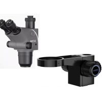 Cabezal De Microscopio Trinocular Profesional Wci3 6.5-65X - Incluye Bracket