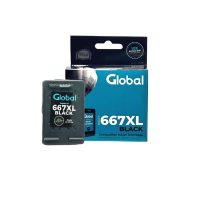Cartucho De Tinta Compatible Hp 667Xl 3Ym81Al Negro 21Mls - Global Electronics
