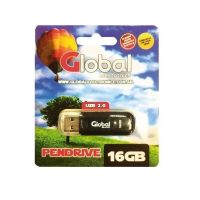 Pendrive 16Gb 2.0 Negro - Global Electronics 