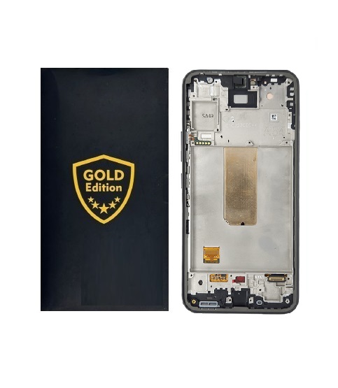 Modulo Gold Edition Samsung A54 Oled Con Marco Gold Edition Pantalla Chica