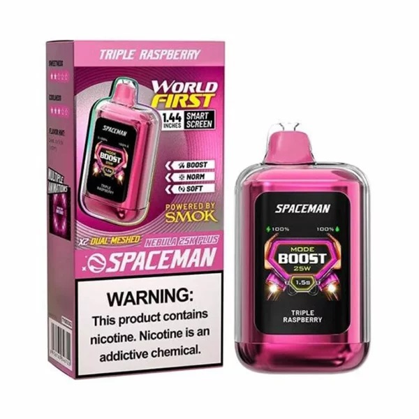 Vaper Descartable 25000 Puffs Smok Nebula 25K Plus Spaceman Triple Raspberry
